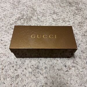 Gucci brown/bronze colored small shoe box